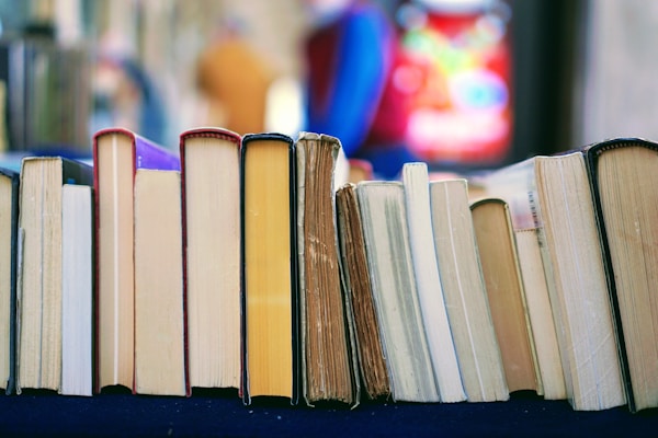 Classic books on a shelf