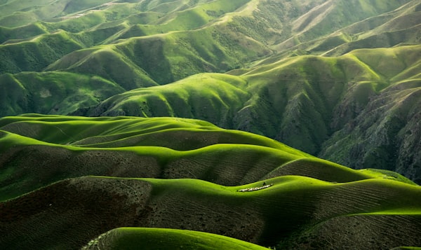 山色湖光景观